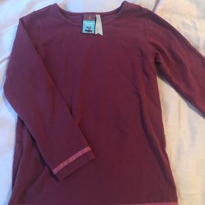 Wine colored Matilda Jane long sleeve top